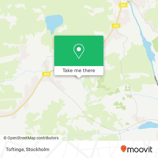 Toftinge map