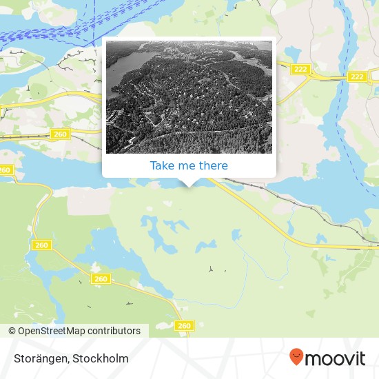 Storängen map