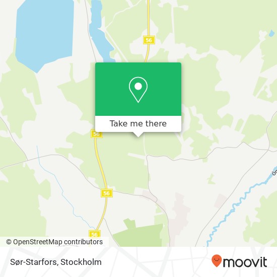 Sør-Starfors map