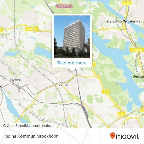 Solna Kommun map