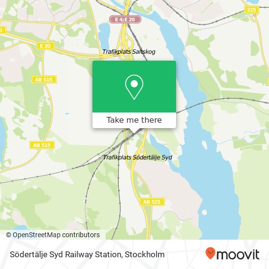 Södertälje Syd Railway Station map