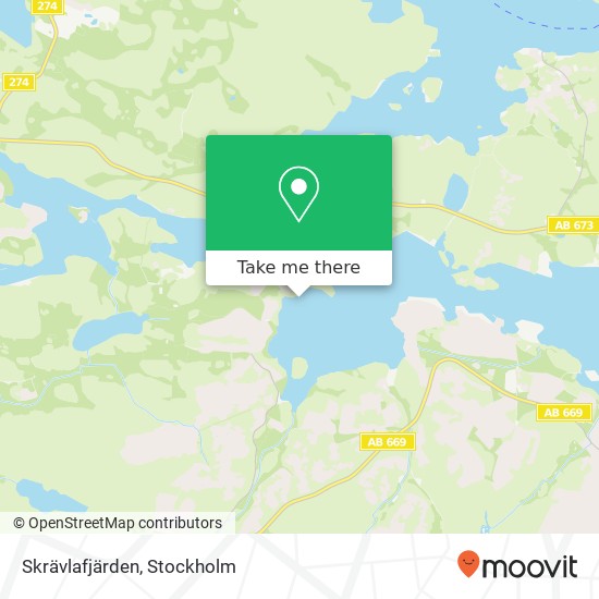 Skrävlafjärden map