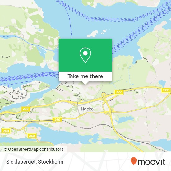 Sicklaberget map