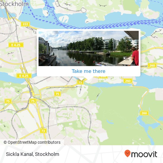 Sickla Kanal map