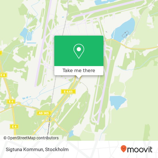 Sigtuna Kommun map