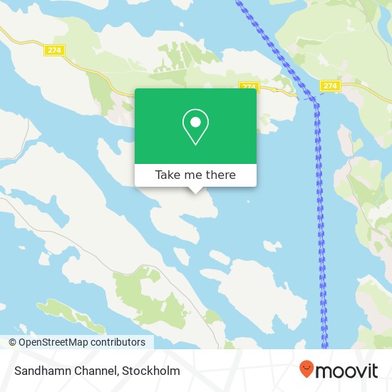 Sandhamn Channel map