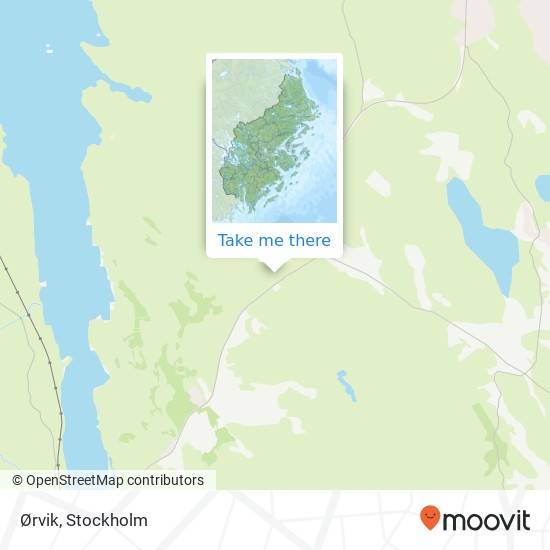 Ørvik map