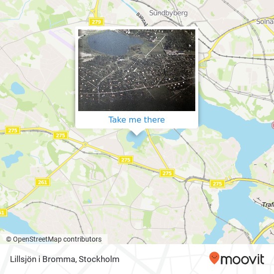 Lillsjön i Bromma map