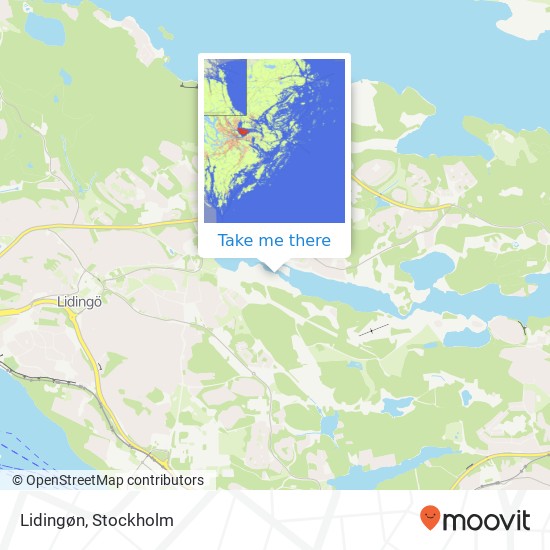 Lidingøn map