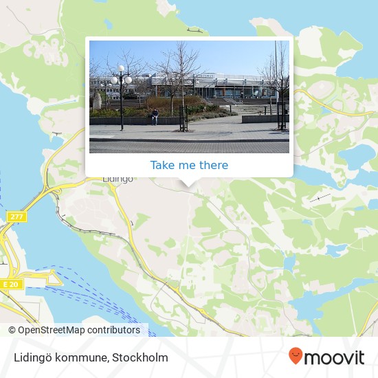 Lidingö kommune map