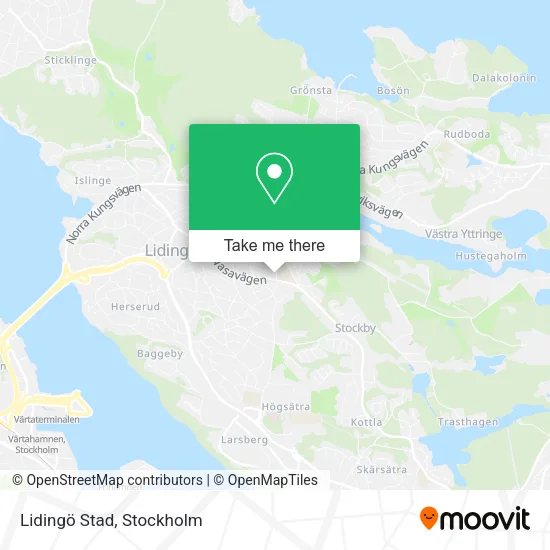 Lidingö Stad map