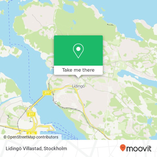 Lidingö Villastad map