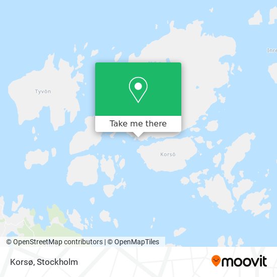 Korsø map