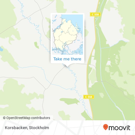 Korsbacken map