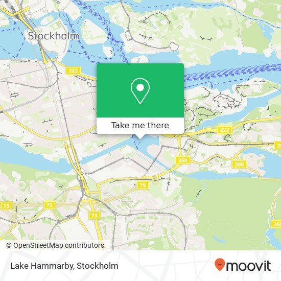 Lake Hammarby map