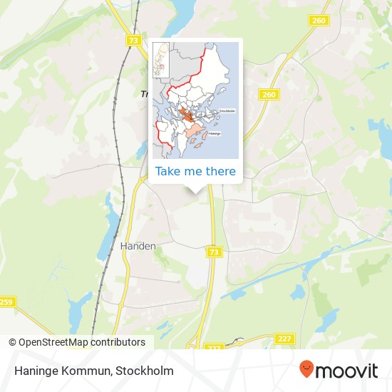 Haninge Kommun map