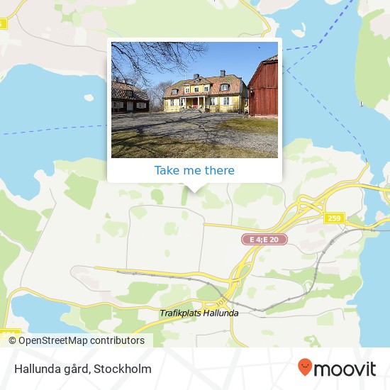 Hallunda gård map