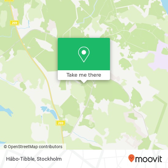 Håbo-Tibble map