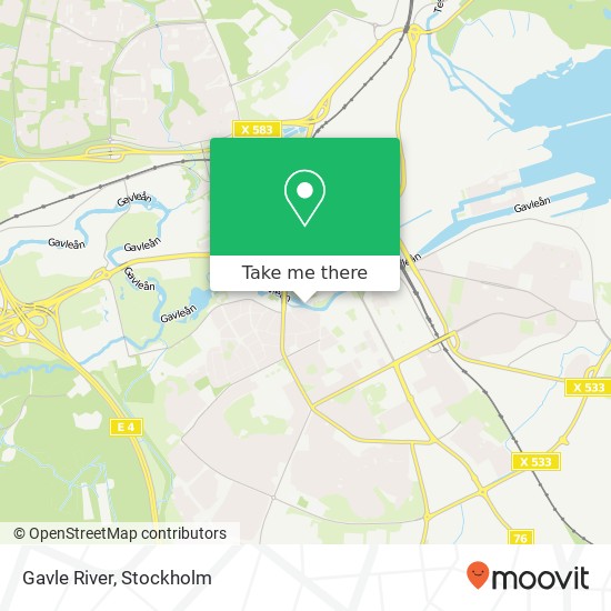 Gavle River map