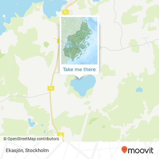 Ekasjön map