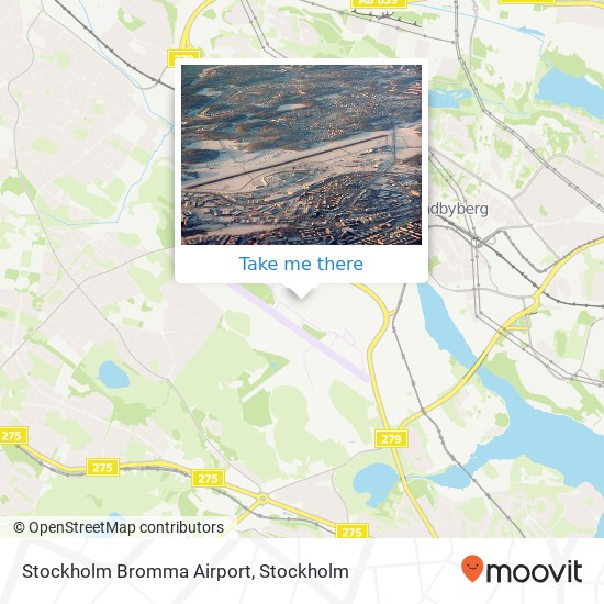 Stockholm Bromma Airport map