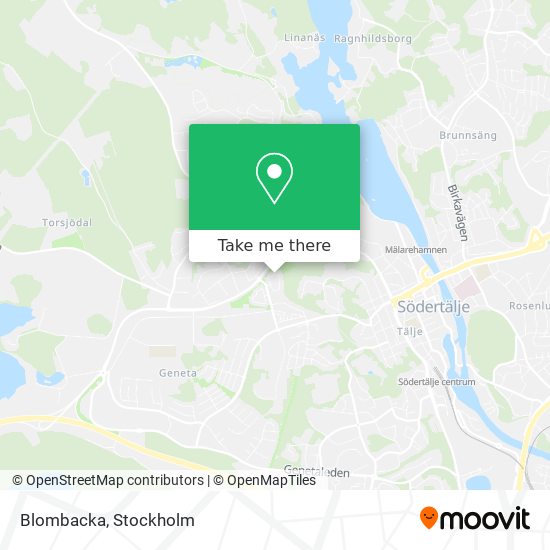 Blombacka map