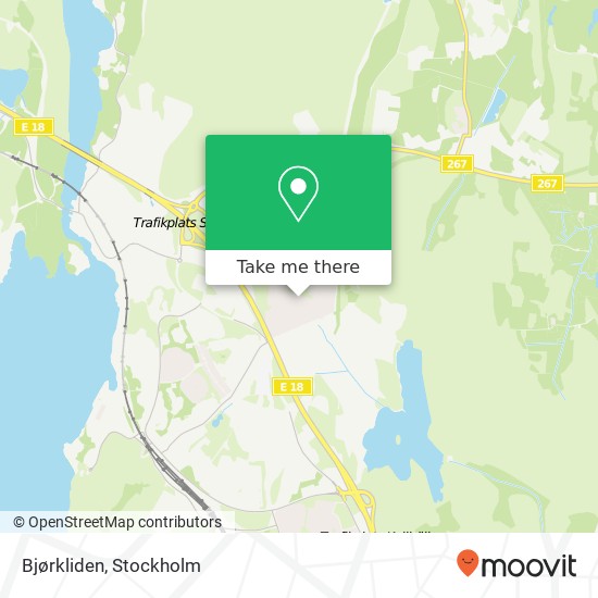 Bjørkliden map