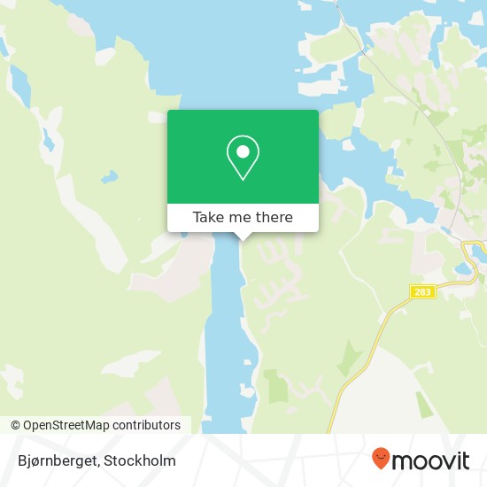 Bjørnberget map