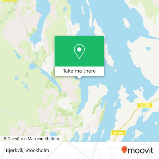 Bjørkvik map