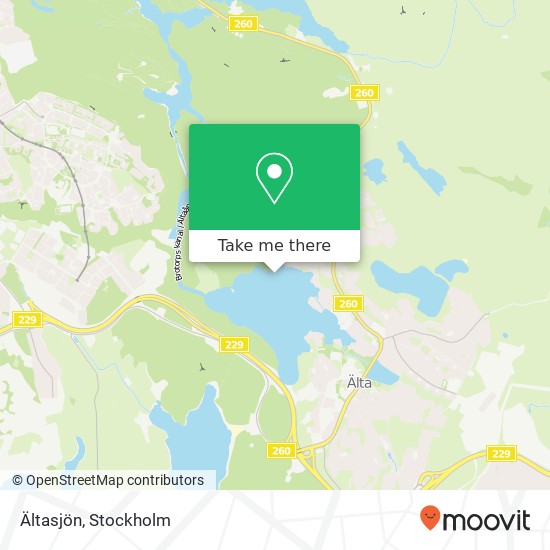 Ältasjön map