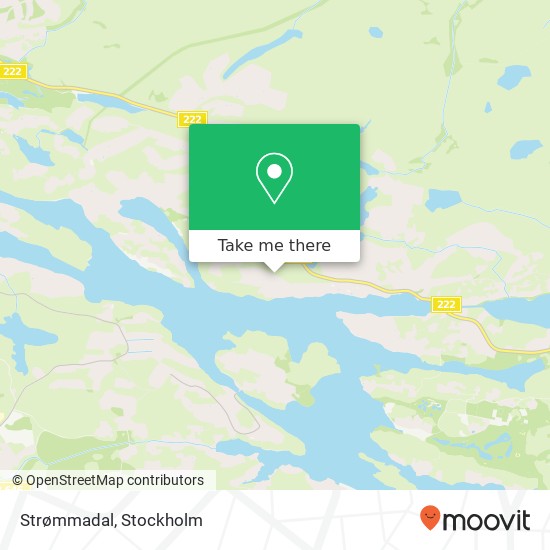 Strømmadal map