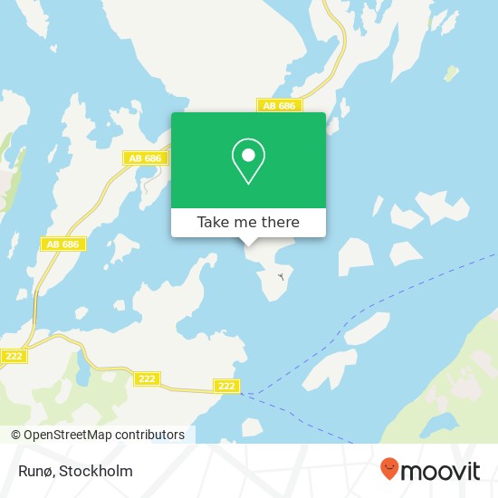 Runø map