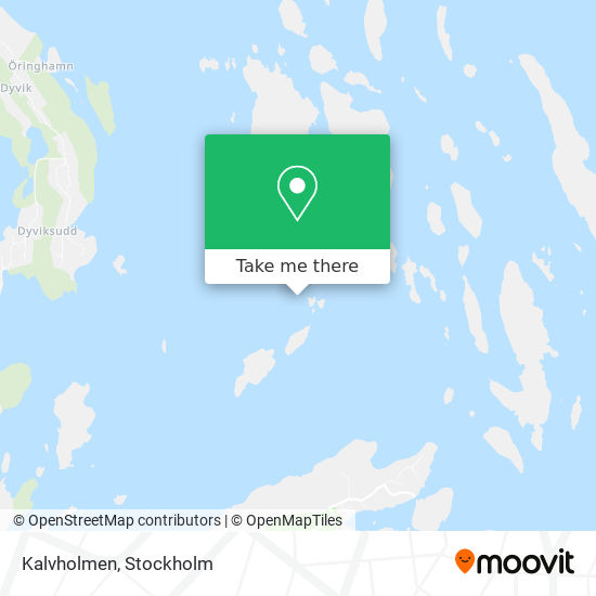 Kalvholmen map