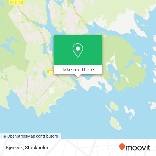 Bjørkvik map