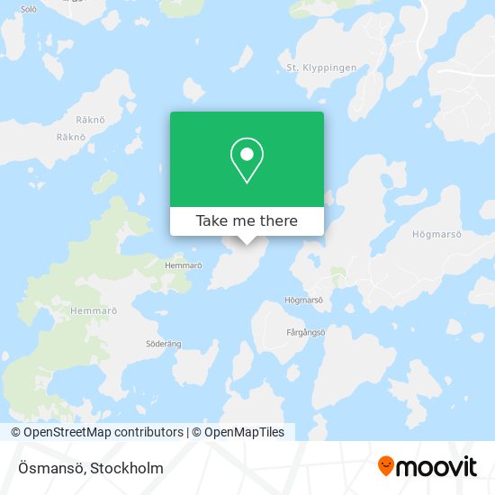 Ösmansö map