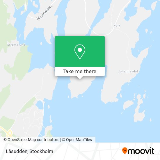 Låsudden map