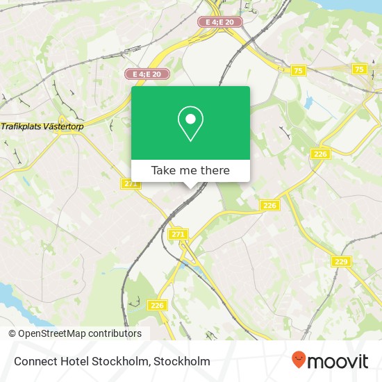 Connect Hotel Stockholm map