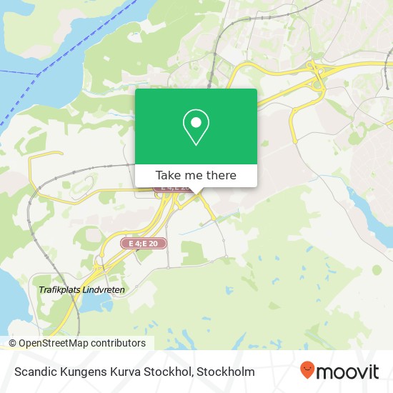 Scandic Kungens Kurva Stockhol map