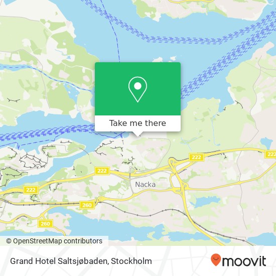 Grand Hotel Saltsjøbaden map