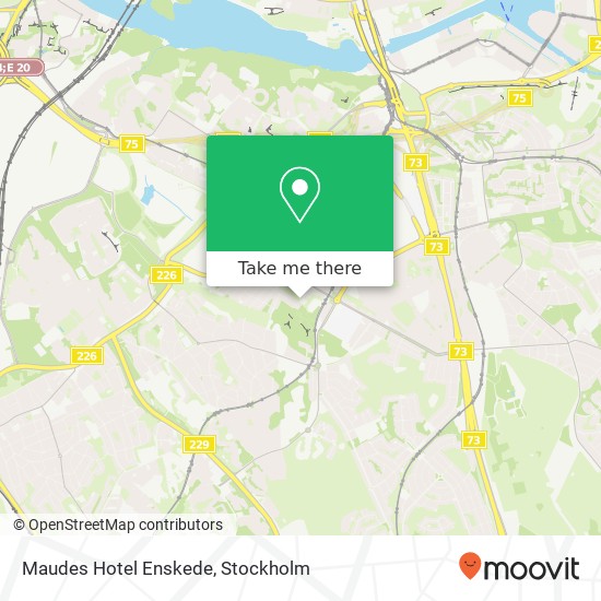 Maudes Hotel Enskede map