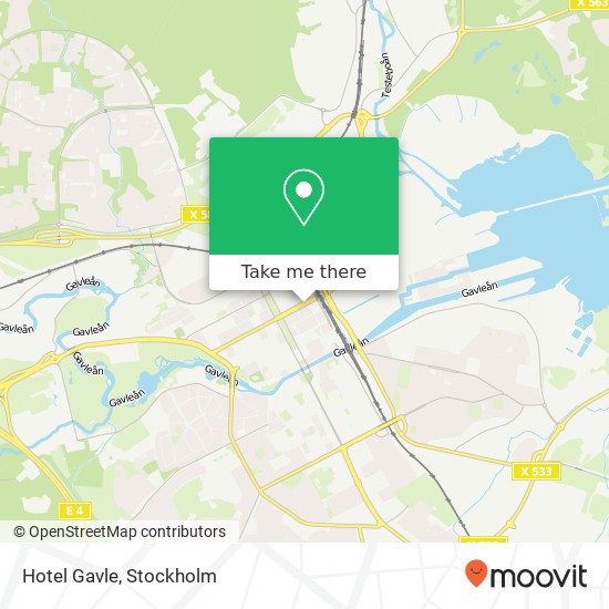 Hotel Gavle map