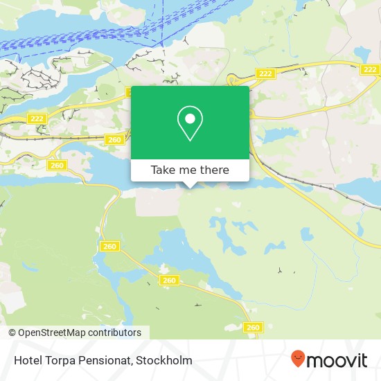 Hotel Torpa Pensionat map