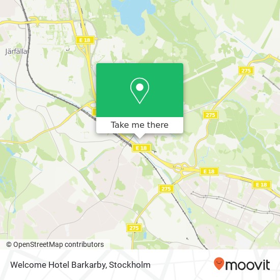 Welcome Hotel Barkarby map