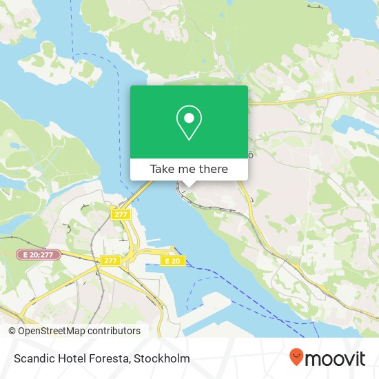 Scandic Hotel Foresta map
