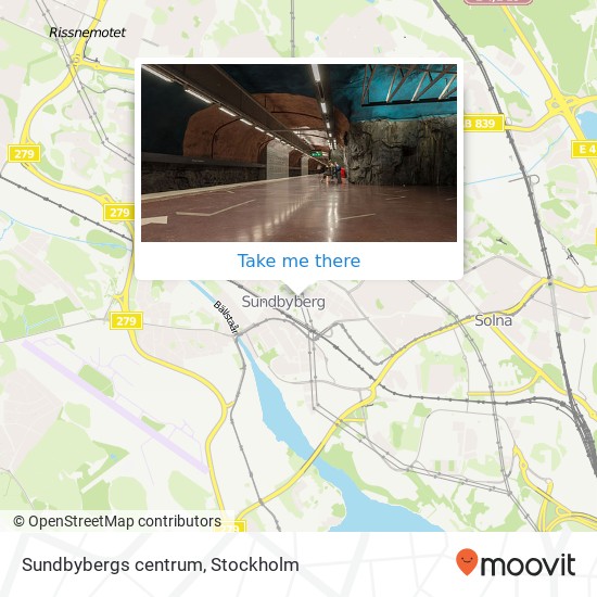 Sundbybergs centrum map