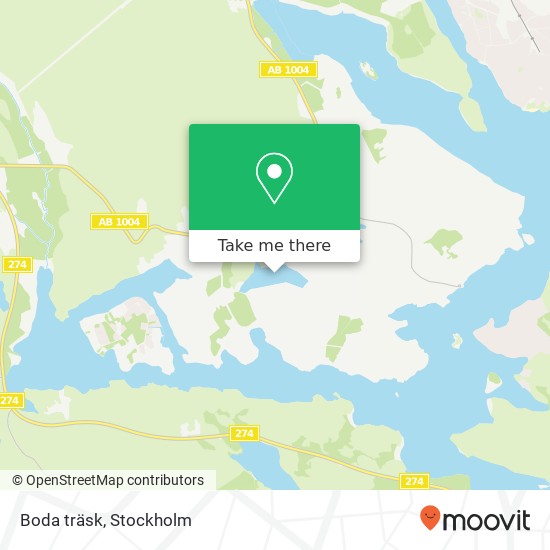 Boda träsk map