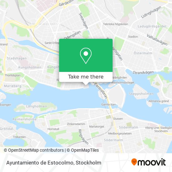 Ayuntamiento de Estocolmo map