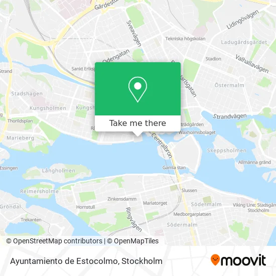 Ayuntamiento de Estocolmo map