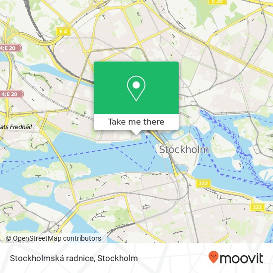 Stockholmská radnice map