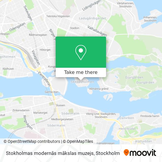 Stokholmas modernās mākslas muzejs map